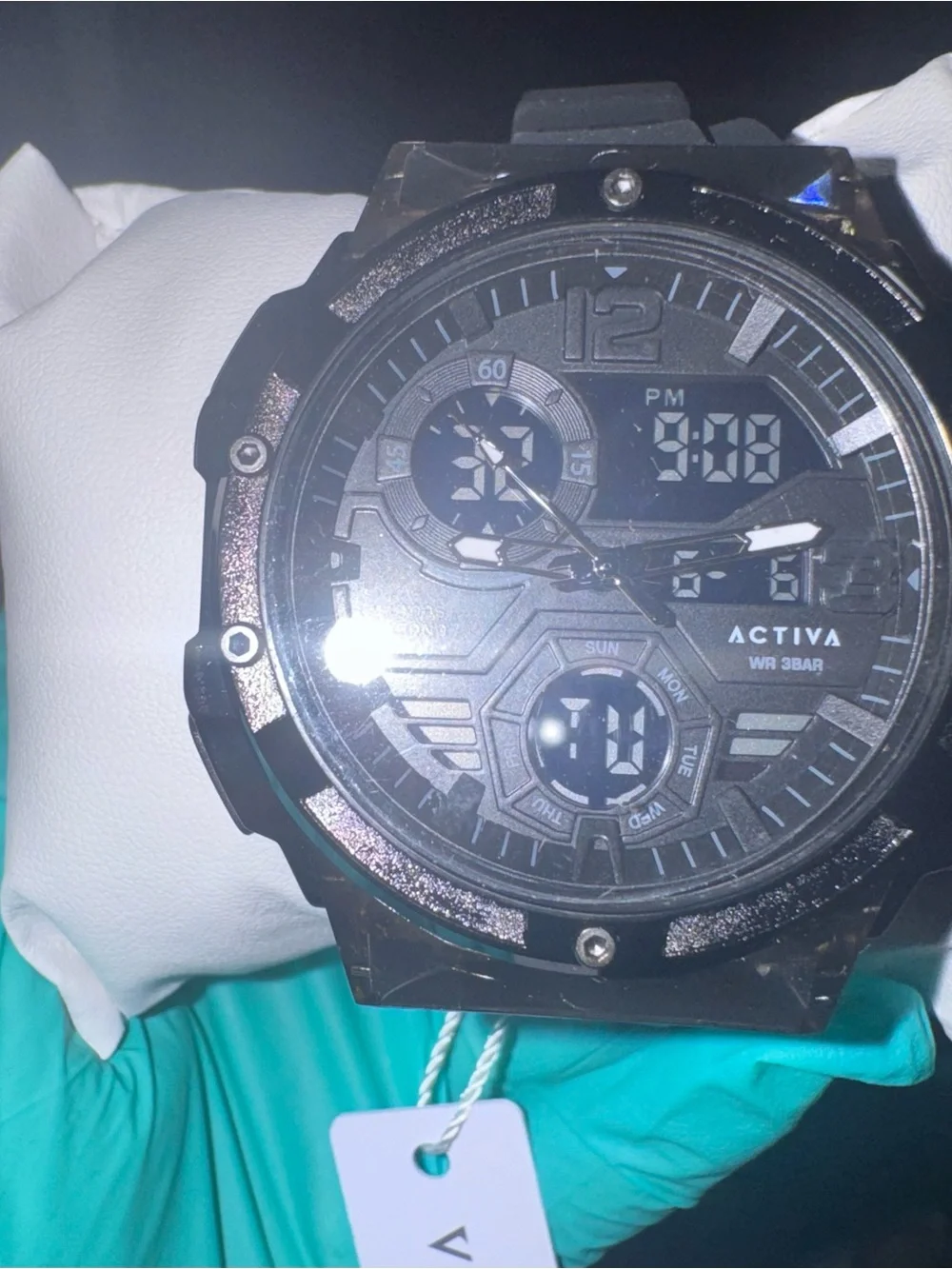 Ativa Men's Black Sport Chronograph Watch